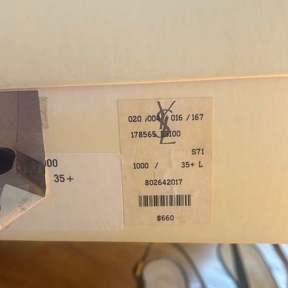 Authentic YSL black patent pumps 5.5 - Picture 4 of 4